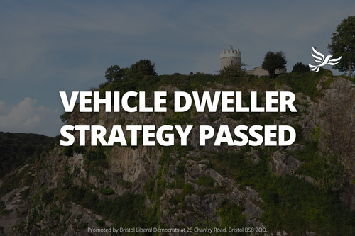 Graphic saying Vehicle Dweller Strategy Passed
