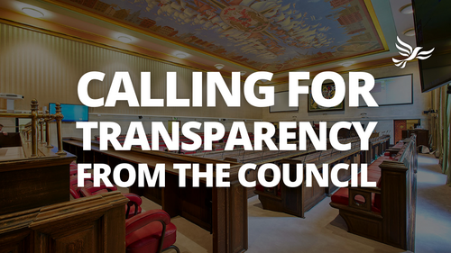 Calling for transparency from the council